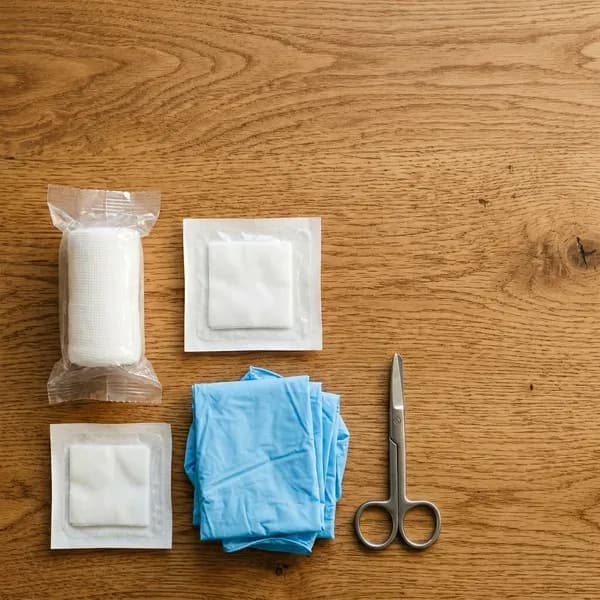 Detailaufnahme einer fachgerechten Wundversorgung durch Hansepflege-Ambulant